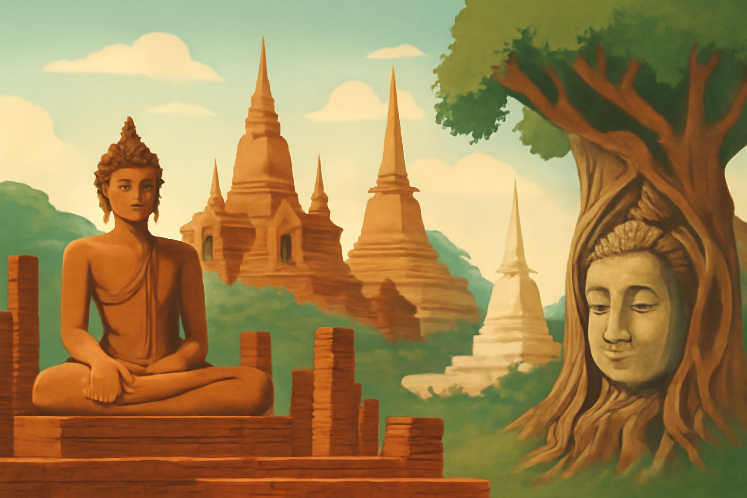 ประเทศไทยและความงามของวัดโบราณ: การท่องเที่ยวทางประวัติศาสตร์ที่น่าจดจำ