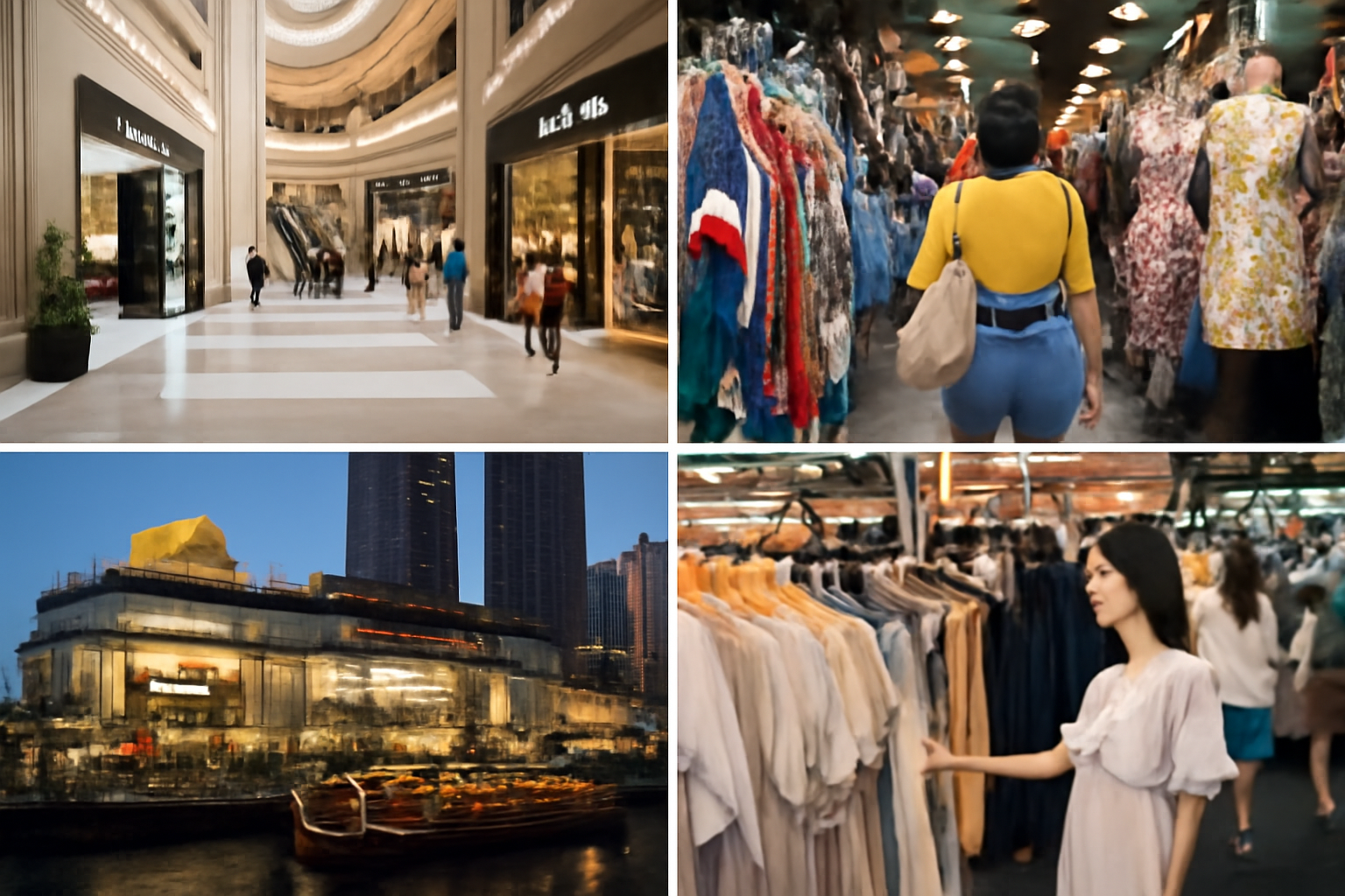 เสน่ห์ของแฟชั่นหรูหราในประเทศไทย: การเดินทางจากห้างสรรพสินค้าสู่ตลาดท้องถิ่น