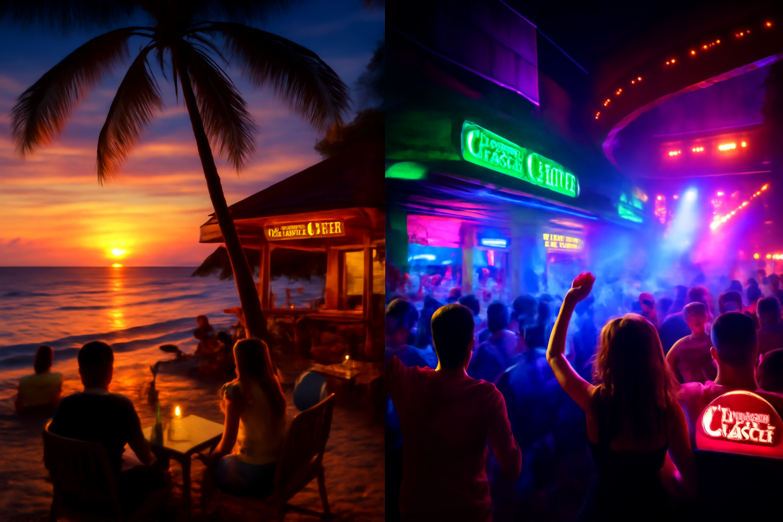 สำรวจชีวิตกลางคืนในเกาะสมุย: การผสมผสานระหว่างบาร์ชายหาดที่ผ่อนคลายและไนต์คลับที่เต็มไปด้วยพลัง