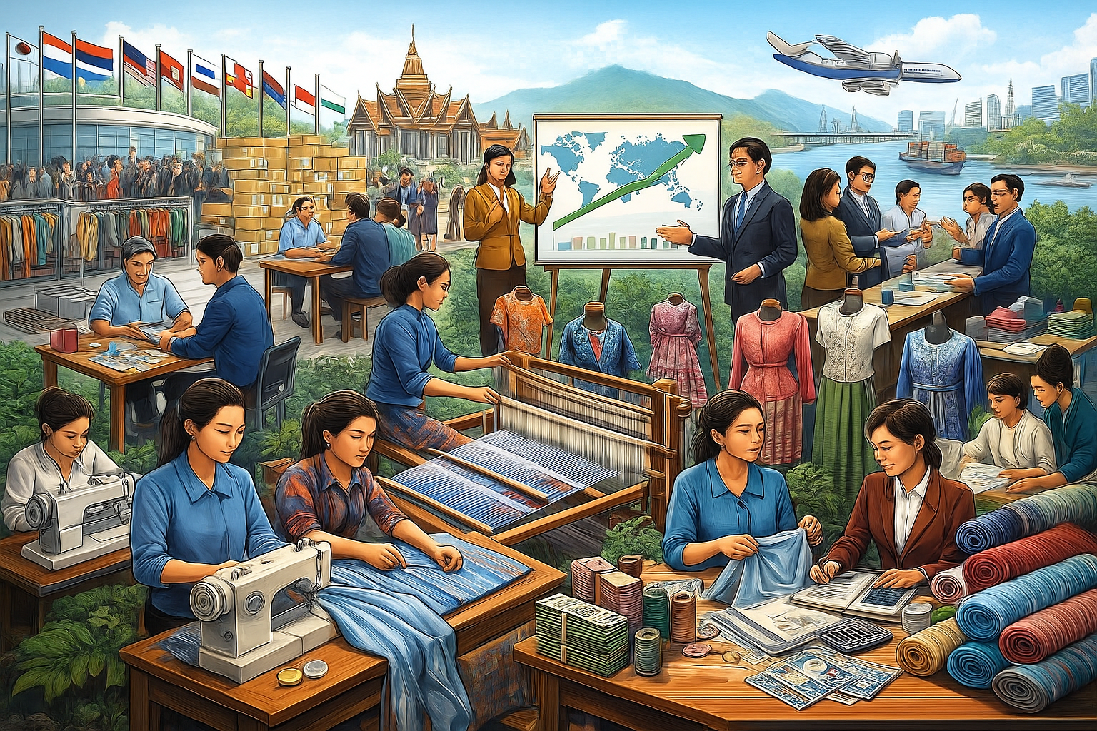 การส่งออกแฟชั่นไทยในฐานะสะพานเชื่อมวัฒนธรรมกับการเติบโตทางเศรษฐกิจท้องถิ่น