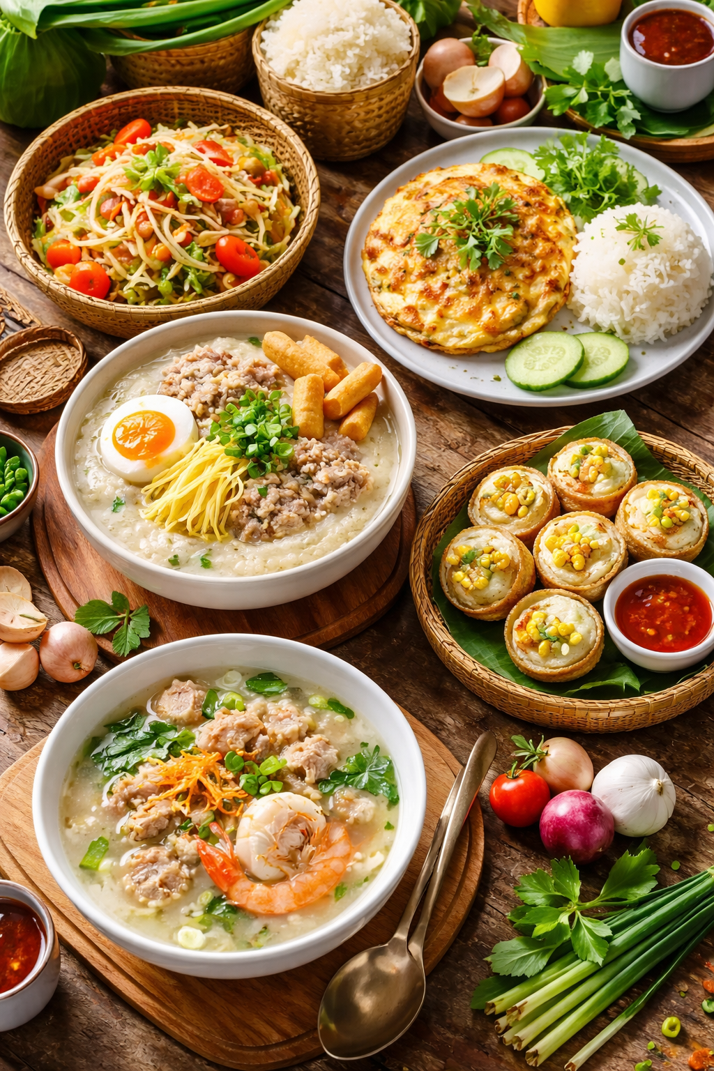 อาหารเช้าไทย: เริ่มต้นวันใหม่ด้วยรสชาติที่หลากหลาย