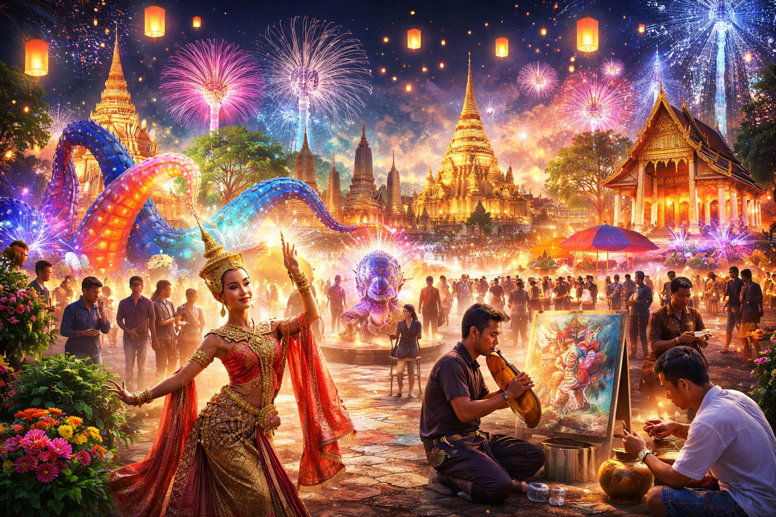 ความหลากหลายทางศิลปะที่สะท้อนในเทศกาลวัฒนธรรมของประเทศไทย