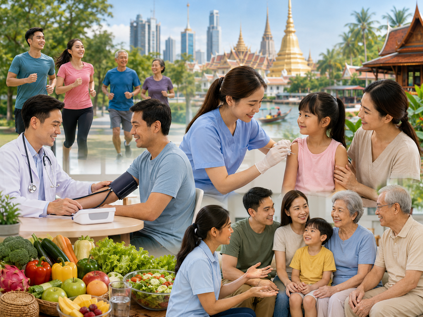 กลยุทธ์การดูแลสุขภาพเชิงป้องกันของประเทศไทยเพื่อลดภาระโรคในอนาคต