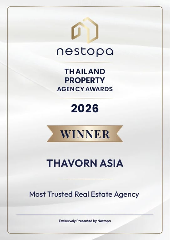 Thavorn Asia คว้ารางวัล Most Trusted Property Agency การันตีความเชื่อมั่นในตลาดอสังหาฯ พัทยา