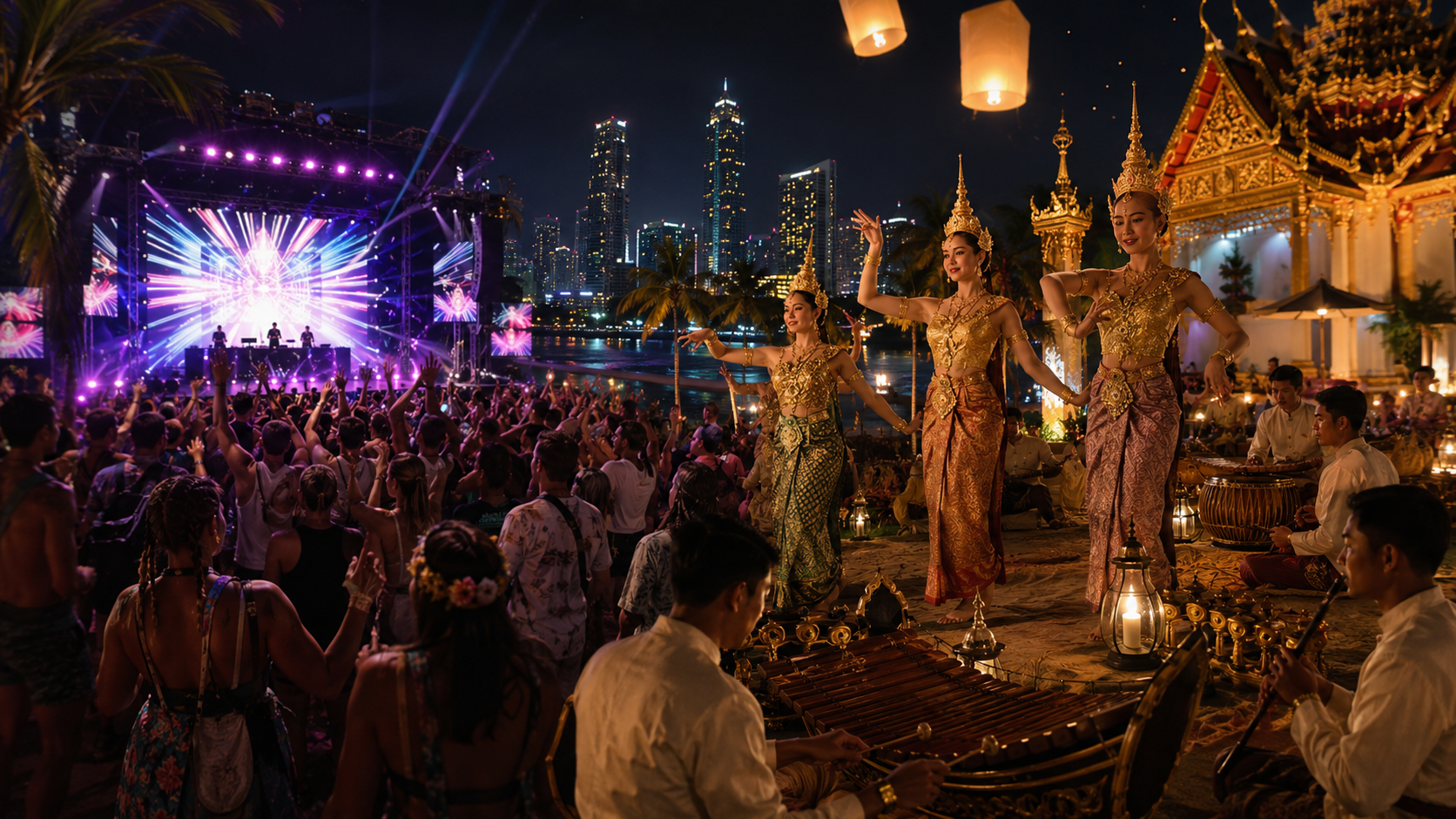 คู่มือท่องเที่ยวเทศกาลดนตรีประเทศไทยปี 2026: จุดบรรจบของ EDM และมรดกดนตรีไทย